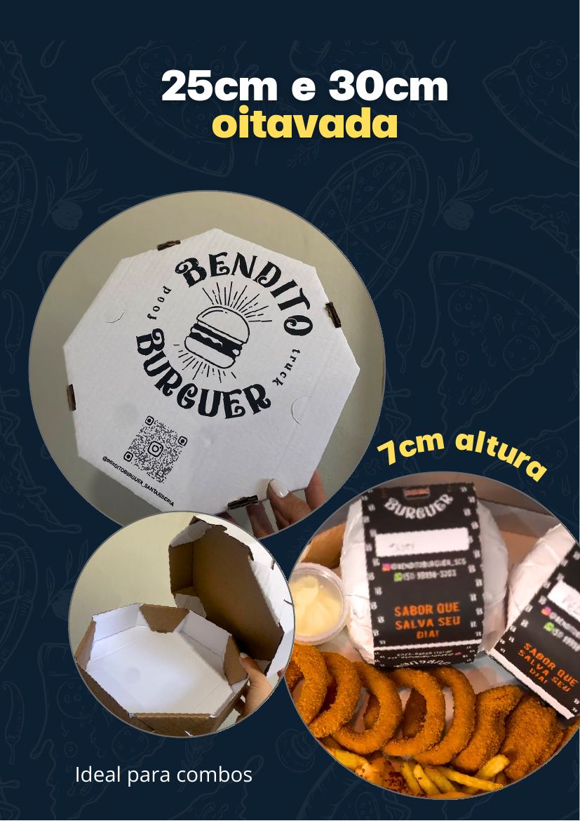 Quadrada 30cm para combos — MSM Embalagens